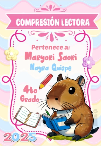 Capibara Comprension Lectora Caratula Girl